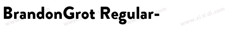 BrandonGrot Regular字体转换